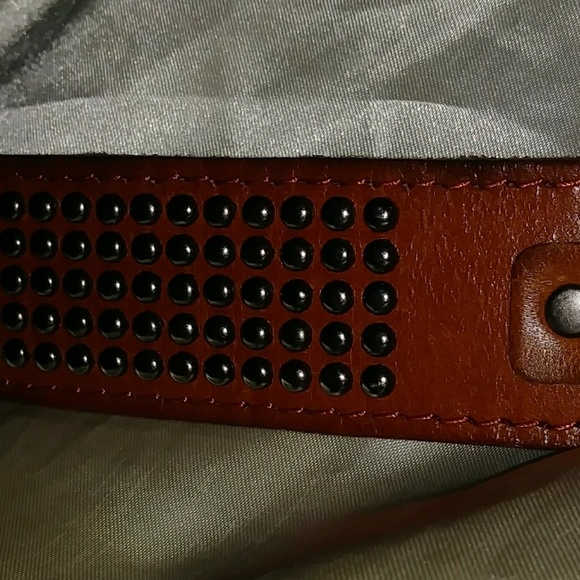Genuine Leather Studded wristlet - Picture 3 of 4